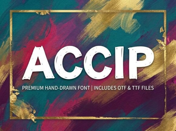 Accip: A Bold Display Font for Editorial Impact