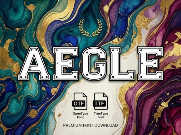 Aegle: A Monumental Display Font for Makers
