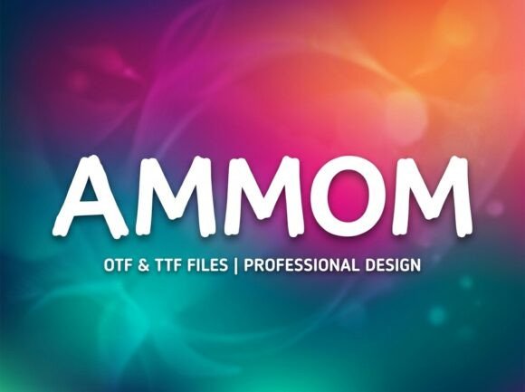 Ammom: A Bold Display Font for Memorable Branding