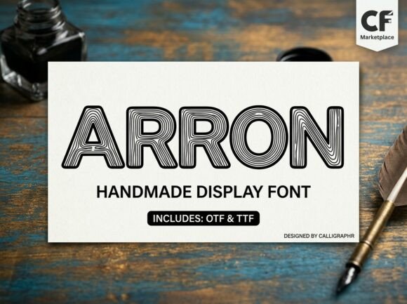 Arron Font: The Organic Display Typeface for Modern Design
