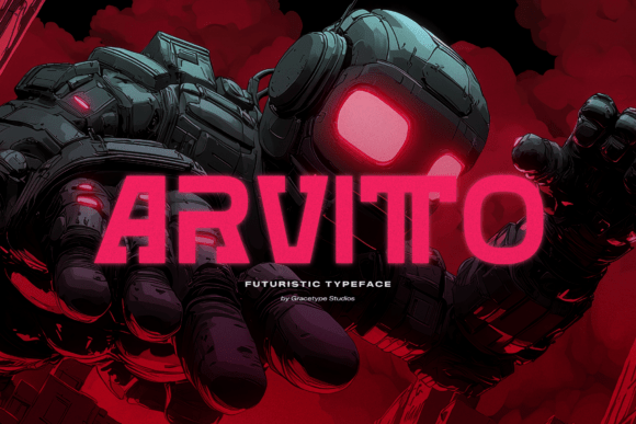 Arvitto: A Bold Futuristic Typeface for Modern Brands