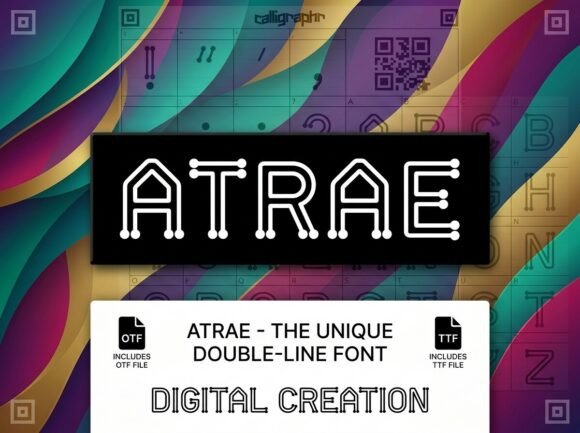 Atrae: A Modern Display Typeface for Bold Branding