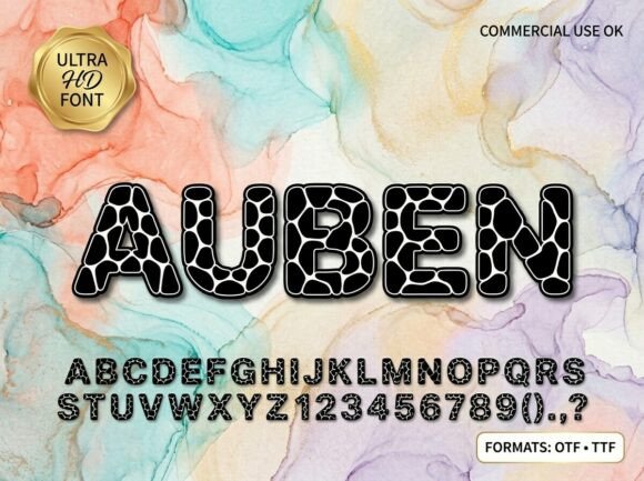 Auben: A Bold Display Font for Editorial Impact