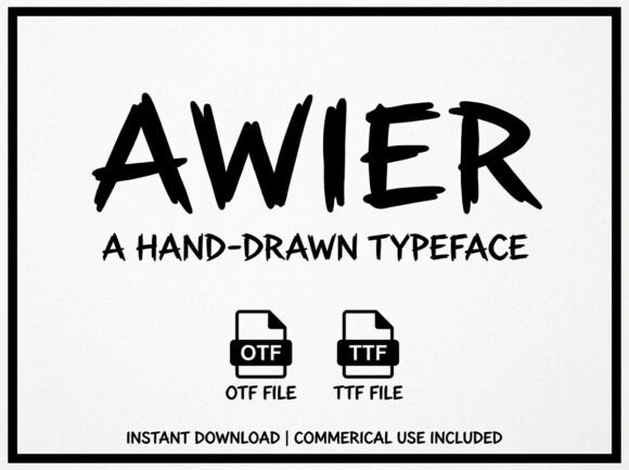 Awier Typeface: Bold Display Fonts for Marketing