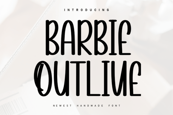 Barbie Outline Font for Polished Brand Identity