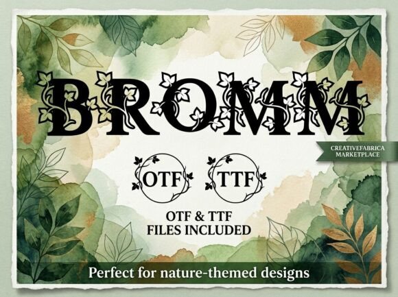 Bromm Display Font for Bold Brand Identity