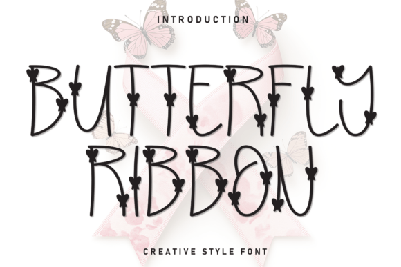 Butterfly Ribbon Font for Web Designers