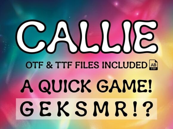 Callie: The Avant-Garde Display Font for Digital Impact