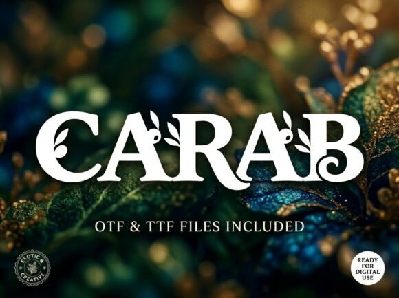 Carab Font Review: A Bold Display Typeface for Makers