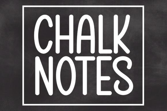 Chalk Notes: A Handcrafted Display Font for Makers