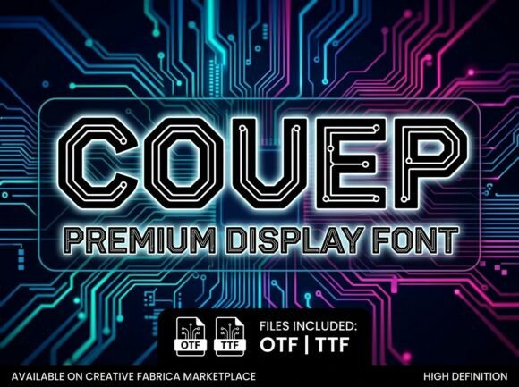 Couep Font: A Cyber-Connected Display Typeface Review