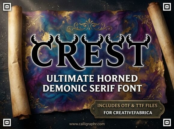 Crest Typeface for Elegant Editorial Design