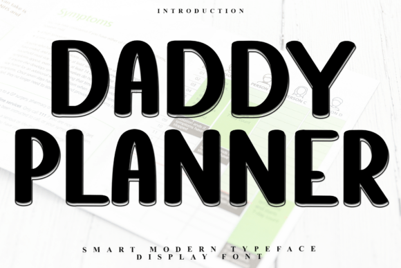 Daddy Planner: A Soft Display Font for Editorial Design