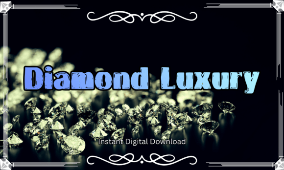 Diamond Luxury Font for Elegant Craft Designs