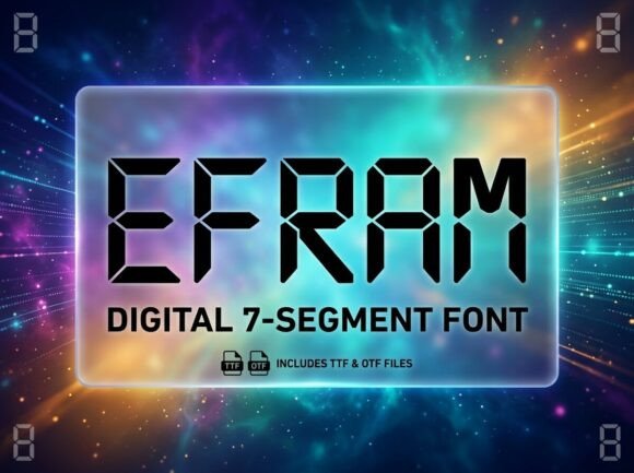 Efram: A Bold Display Font for Standout Branding