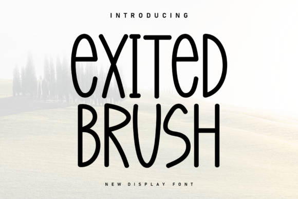 Exited Brush: A Dynamic Handwritten Display Font