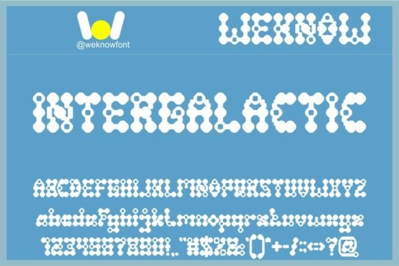 Intergalactic Font for Sci-Fi Craft Projects