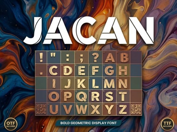 Jacan: A Decorative Display Font for Makers