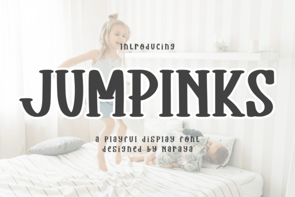 Jumpinks: A Playful Display Font for Small Business Branding