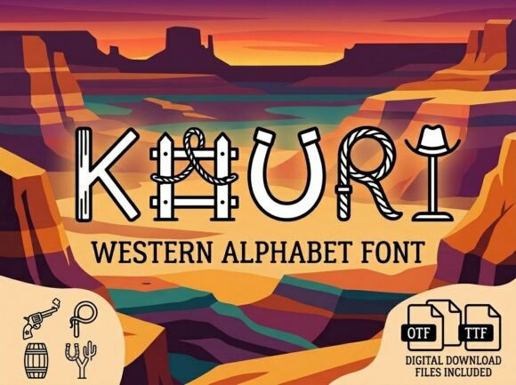 Kauri: A Western Display Font for Bold Editorial Design