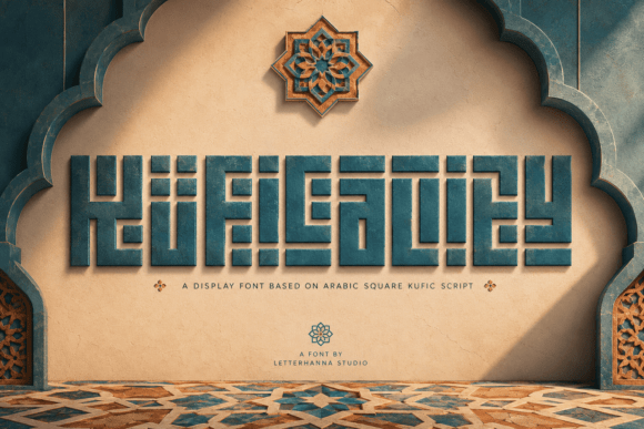 Kuficality: A Modern Display Font for Digital Branding