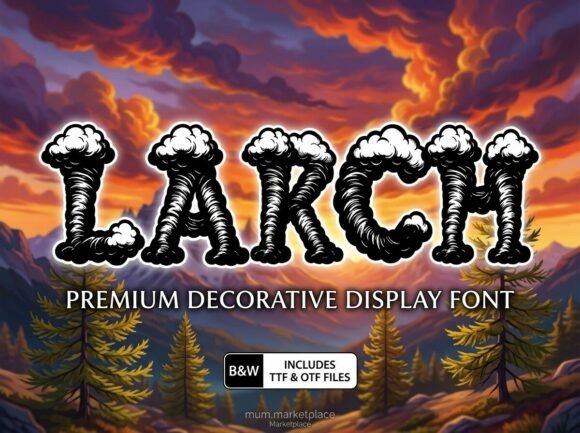 Larch Display Typeface for Bold Web Design