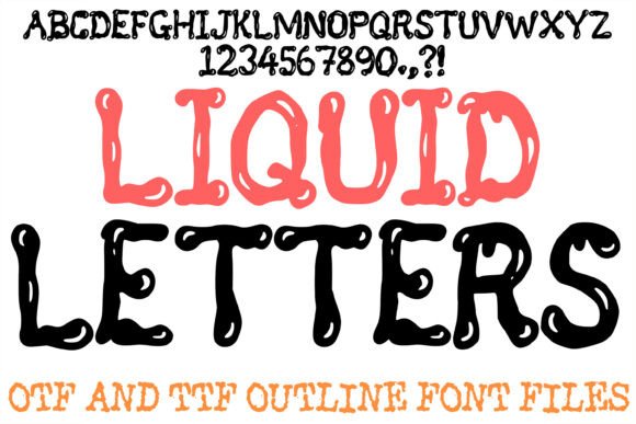 Liquid Letters: A Bold Display Typeface for Branding