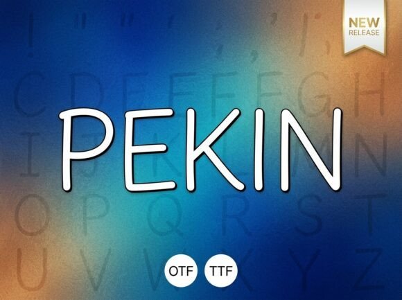 Pekin Display Font for Handmade Branding