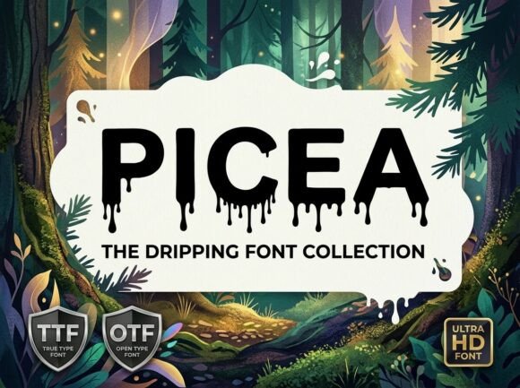 Picea: A Bold Display Typeface for Modern Branding