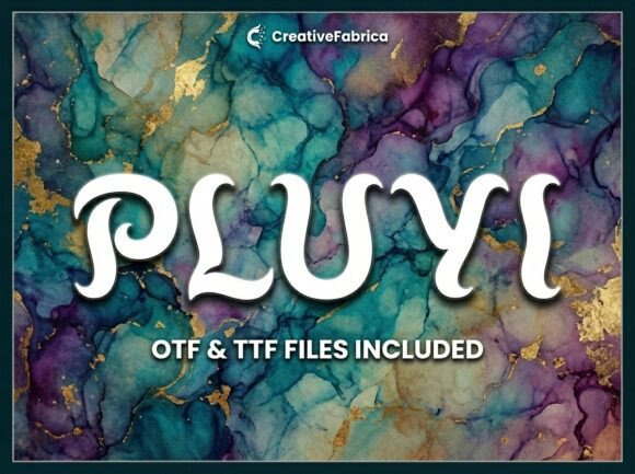 Pluvi: A Decorative Display Font for Bold Web Headers