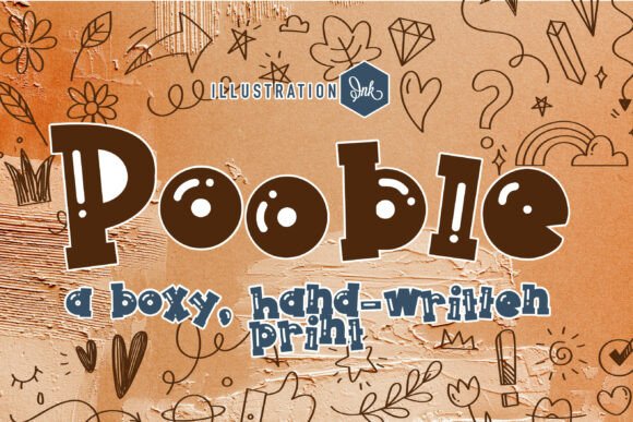 Pooble Display Typeface for Bold Creative Projects